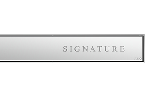 ACO Designrost Signature aus Edelstahl für die Duschrinne ShowerDrain E