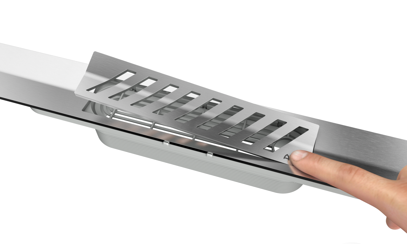 [Translate to Slovak:] ACO ShowerDrain S+ Tip&Flip